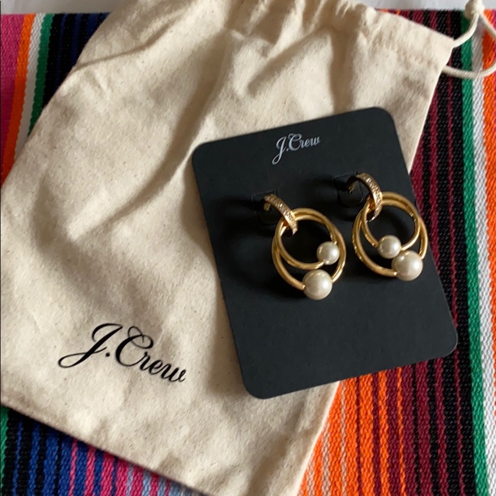 J crew gold earrings